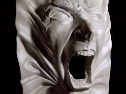Intelato canto vento ed inganno - dettaglio scultura in porcellana